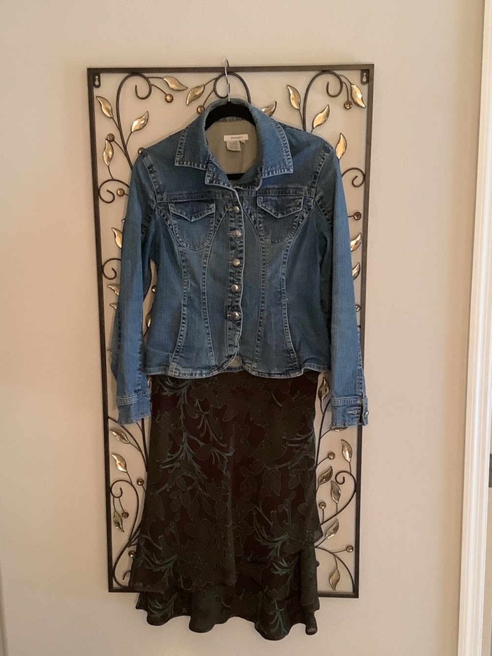 Transitional  Blue Denim Jacket with Button Front